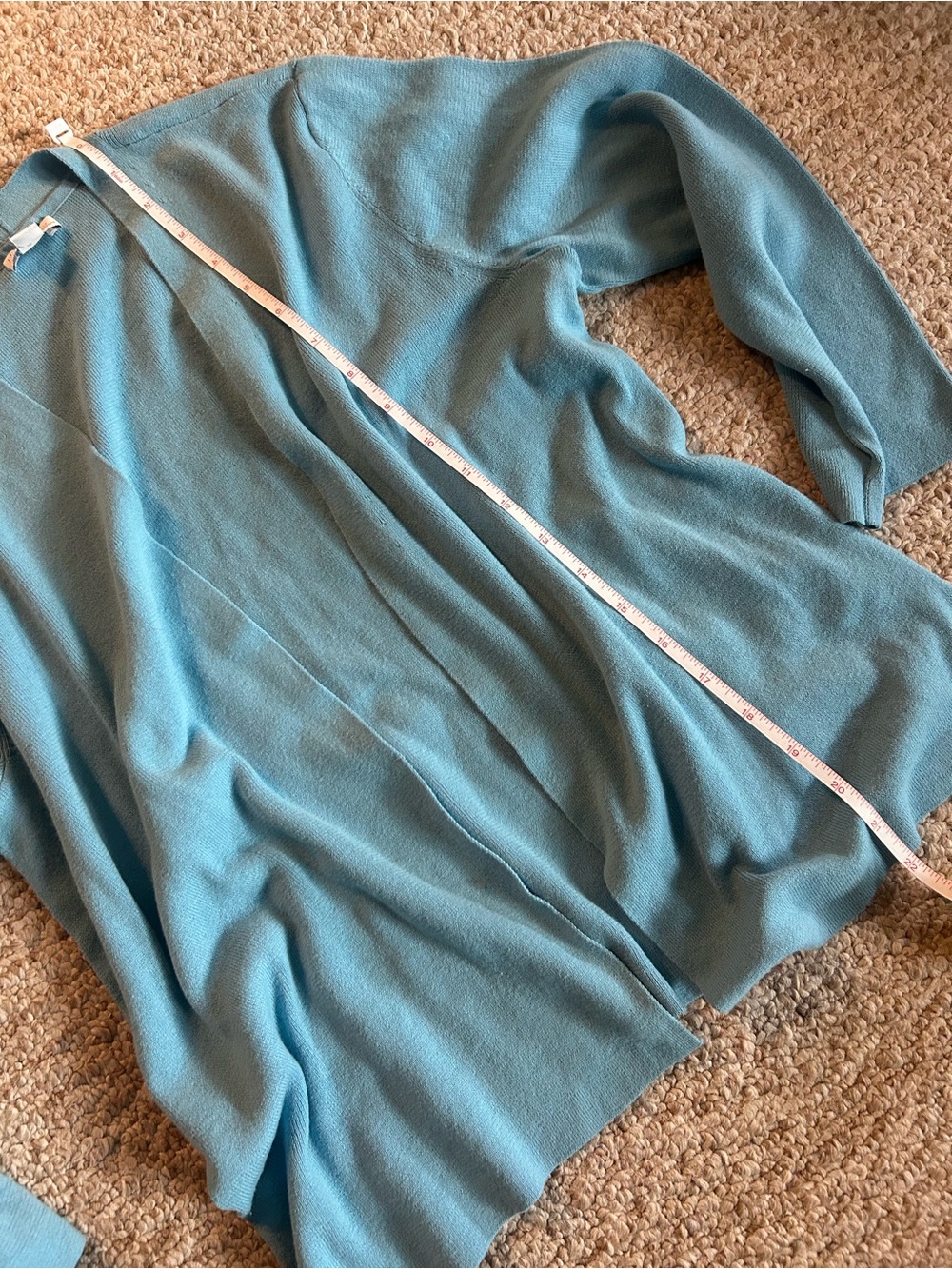 J. Jill Turquoise Open-Front Women's Cardigan in Lagoon - Picture 5 of 6